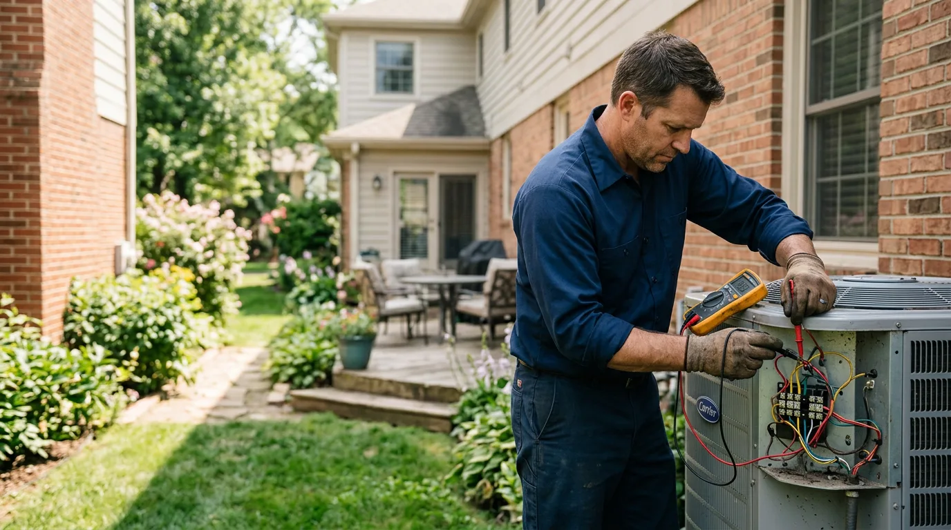HVAC technician working near Rhinebeck, NY